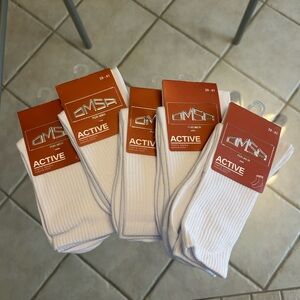 Men's White Athletic Socks